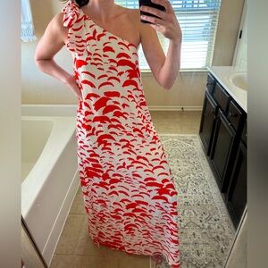 NWT Fabrik One Shoulder Maxi Dress